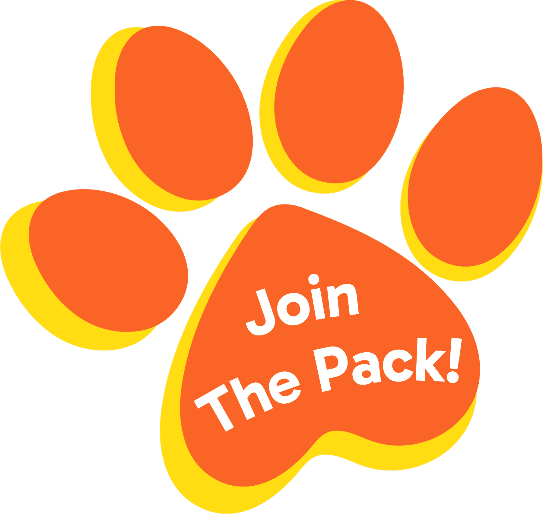 Join The Pack paw button